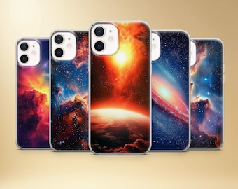 Galaxy Nebula Phone Case, Universe Illustration Cover for iPhone, Samsung, Pixel