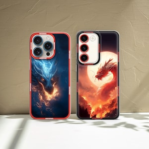 Dragon Phone Case Personalized Reptile Art Cover for iPhone, Samsung & Google Pixel