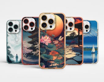 Anime Art Phone Case Colorful Japan Cover for iPhone 16Pro Max, 15plus, 14 Plus, 13mini, 12pro, Samsung S25Ultra S24Fe S23Fe A56 A55 A36 A15