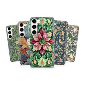 Art Nouveau Phone Case William Morris Cover for Samsung Galaxy S25Ultra, S24, S23, A16, A15, A56, iPhone 16e, 15, 14, 13, Pixel 9a, 8Pro