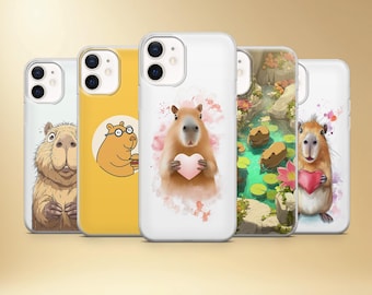 Capybara Phone Case, Funny Animal Cover for iPhone, Samsung, Pixel, TPU Gel
