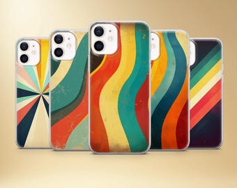 Retro Stripes Phone Case | 70s Vintage Style Cover for iPhone, Samsung, Pixel