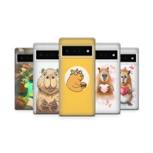 Capybara Phone Case Cute Animal Cover for Google Pixel 9a 8Pro 8Pro 7A 6A Samsung Galaxy S25 S24 A15 A55 A54 A35 iPhone 16Pro 15 13