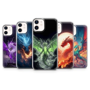 Majestic Dragon Phone Case Fantasy Art Cover for iPhone, Samsung & Google Pixel