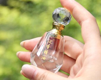 Aceite de oud de madera de agar de Hainan: aceite de oud natural puro destilado al vapor para fragancias personales y mezclas de perfumes.