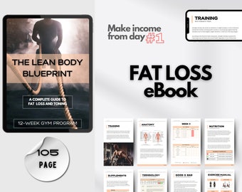 Weight Loss, 12 Week Training Program, Fitness, Workout, Template, Exercise, Fitness eBook, Coaching Template, Resource For Coach, Health