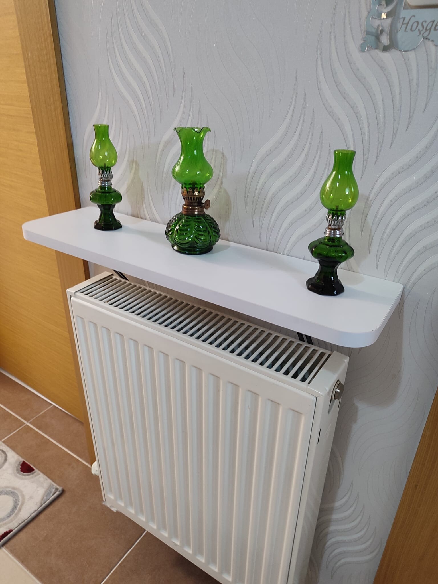 Radiator Rack White, Radiator Shelf, Removable Radiator Shelf, Entrance ...