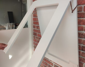 Wall Mounted Framed Folding Table, Murphy Framed Table, Foldable Work, Office and Kitchen Table, Space Saving Murphy Table, Murphy Desk.