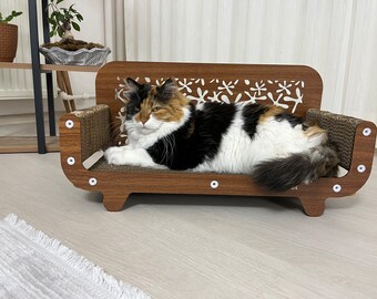 Katzenkratzstuhl, Katzenkratzstuhl aus recycelter Pappe, Katzenbett, Haustierspielzeug, Katzenkratzmatte, Geschenk für Haustiere, Haustiersitz