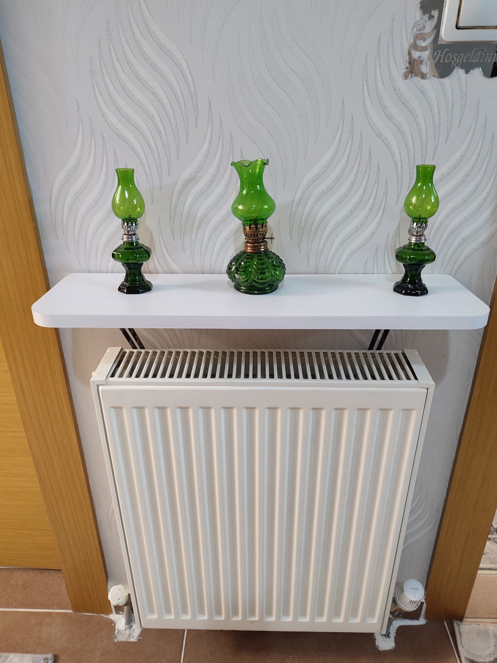 Radiator Rack White, Radiator Shelf, Removable Radiator Shelf, Entrance ...