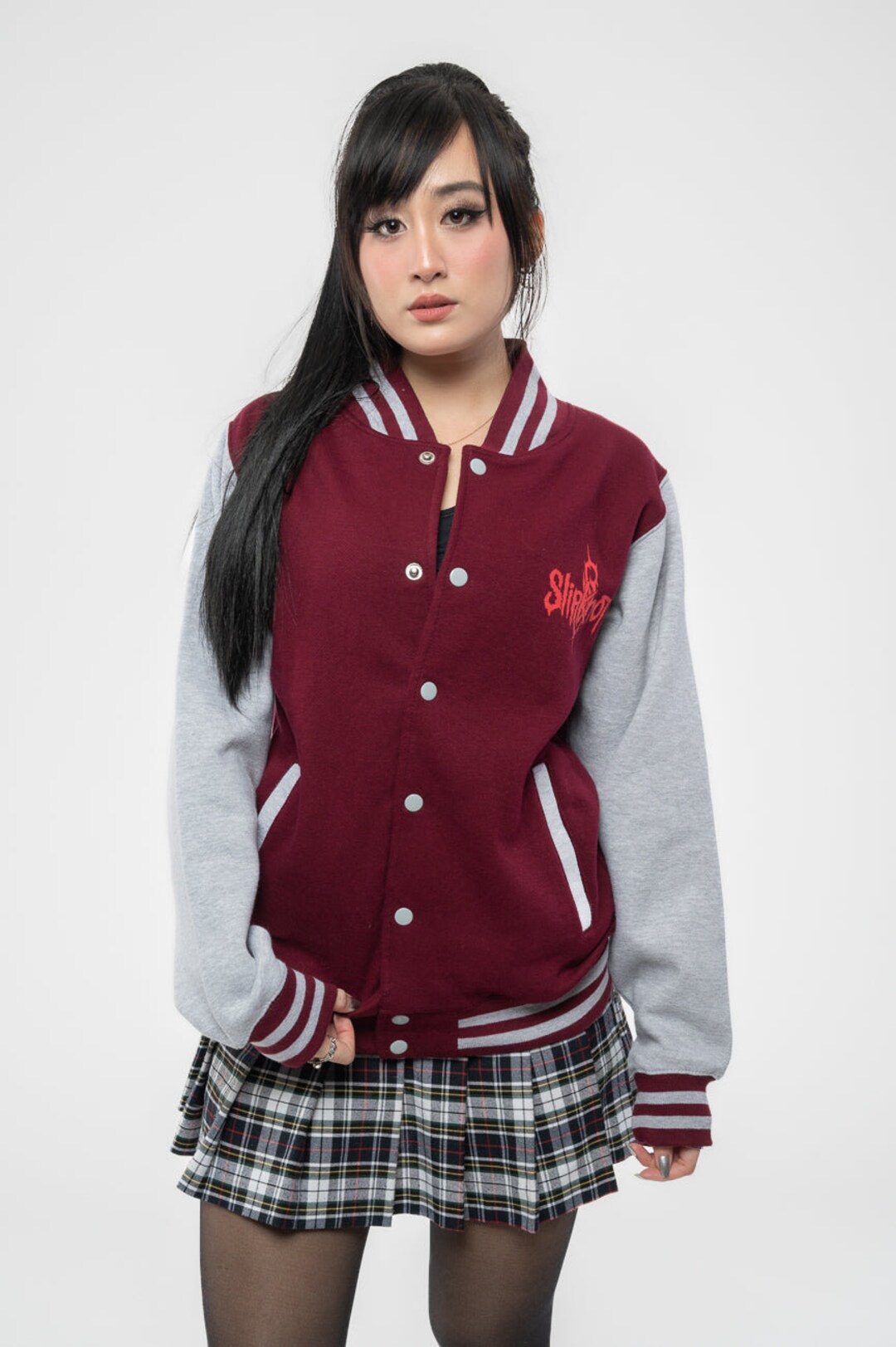 Felpa Con Cappuccio Slipknot Ufficiale, Nera, Stampa 9 Point Star, Con Zip, Taglia S - 2