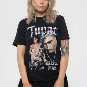 Blue tupac t shirt Etsy Nederland