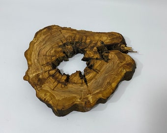 Special Olive Slices Suitable For Epoxy Art, Natural Olive Tree Root Slices in Turkey, Raw edge wood slab olive plates