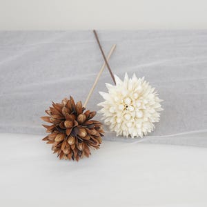 Natuurlijke gedroogde bloemstengel: thuisarrangement bruiloft