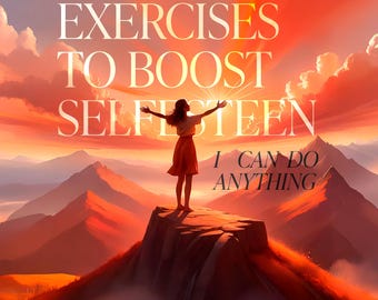 Tarjetas de afirmación de autoestima con ejercicios (descarga digital)