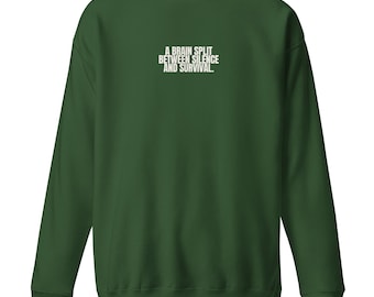 Ein Distressed Gehirn | Klassisches SolWeave-Crew-Sweatshirt