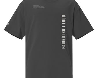 Fading Ist nicht Laut | SolWeave Übergroßes verblasstes T-Shirt
