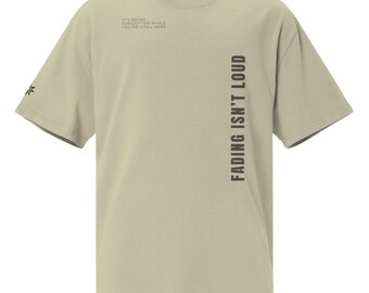 Fading Ist nicht Laut | SolWeave Übergroßes verblasstes T-Shirt