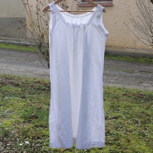 Antique nightgown or embroidered cotton nightdress, tunic