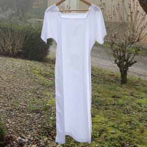 Antique nightgown or embroidered cotton nightdress, tunic