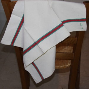 Old linen kitchen towel, French made, sold individually