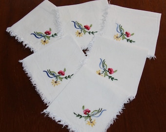 希少】ベルギー製ヴィンテージ ダマスク織クロス＆ナプキン 鈴蘭の