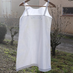 Antique nightgown or embroidered cotton nightdress, tunic