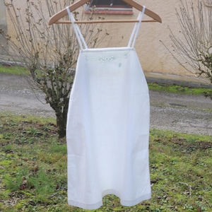 Antique nightgown or embroidered cotton nightdress, tunic