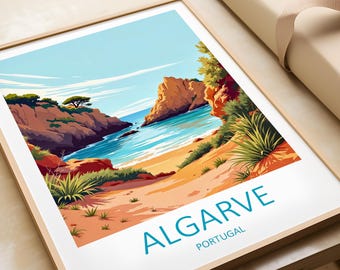 Impressão de viagem Algarve Portugal: Decoração de casa costeira