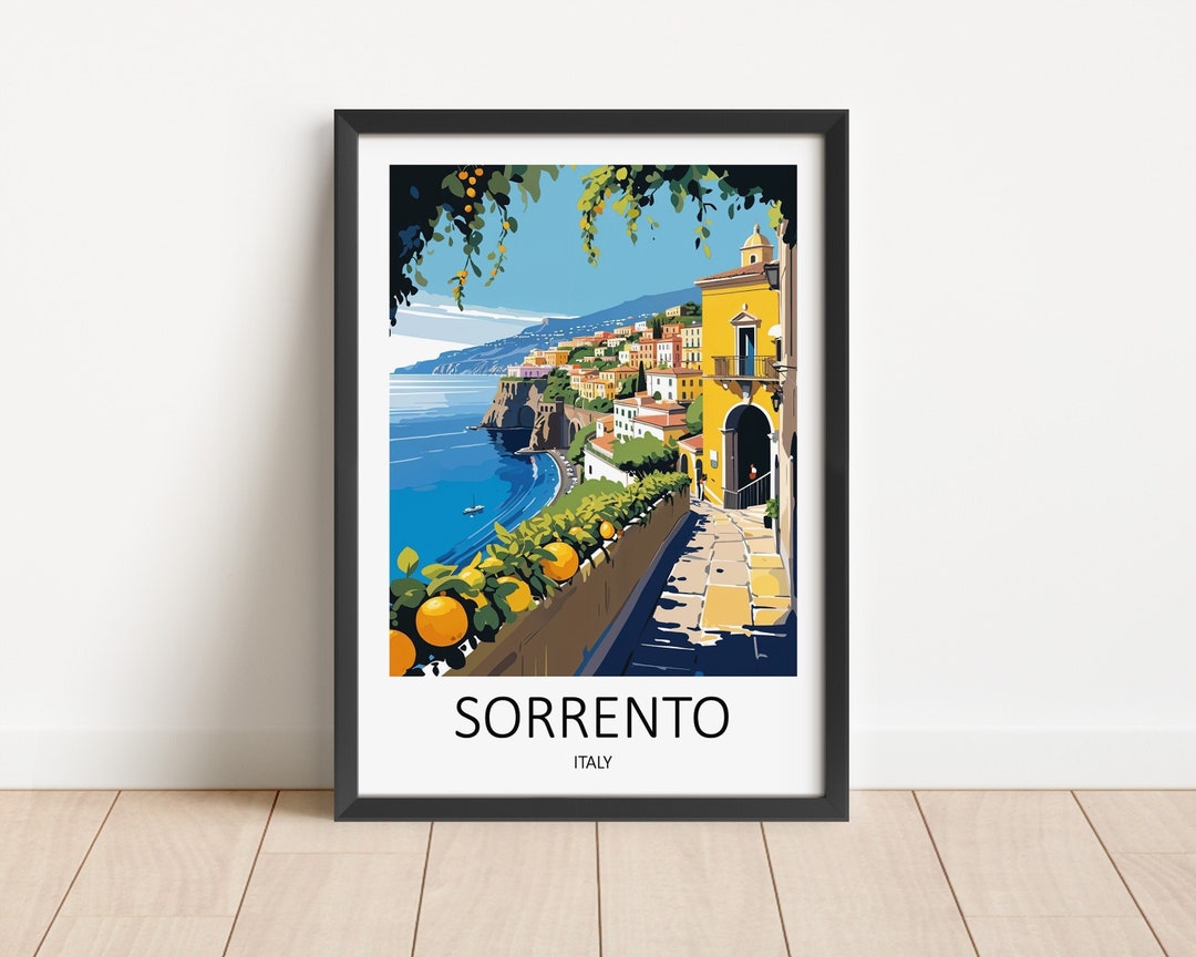 Sorrento Print, Sorrento Poster, Sorrento Gift, Italy Travel Print, Italy Poster, Travel Gift ...