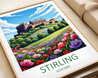 Stirling Castle Scotland Travel Print – Scottish Landscape Art