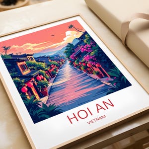 Hoi An Travel Print - Wall Art Hoi An Vietnam Poster Home Decor Art Lover Gift Vietnam Wall Hanging Hoi An Wedding Present Travel Memories