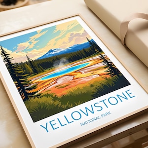 Yellowstone Print, Yellowstone National Park Poster, Nature Poster, Yellowstone Gifts, National Park Gift, Yellowstone Poster, Travel Print