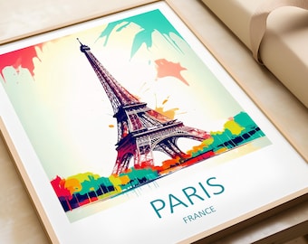 Eiffel Tower Paris Print - France Travel Poster