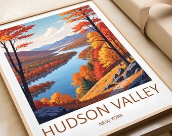 Hudson Valley Travel Poster: New York Art Print