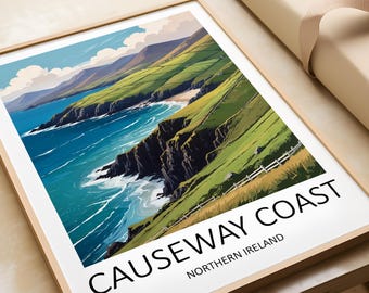 Causeway Coast Travel Print: Northern Ireland Wall Art