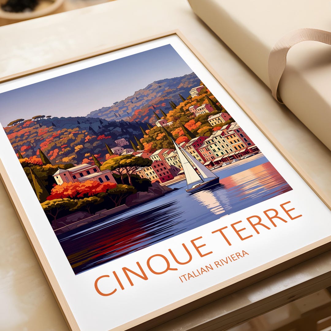 Cinque Terre Italy Art Print – Coastal Italian Riviera Poster - Etsy