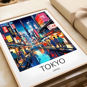 Tokyo Japan Travel Print: Japanese Wall Art