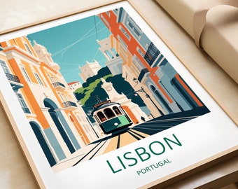 Lisbon Travel Print: Portugal Wall Art