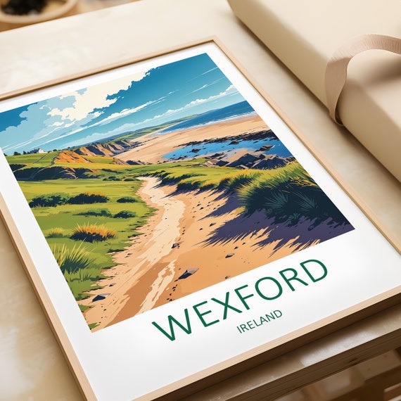 Wexford Ireland Travel Print – Coastal Wall Art