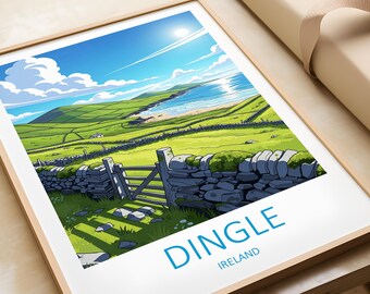 Dingle Ireland Travel Print: County Kerry Art, Irish Home Decor