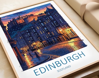 Edinburgh Castle Kunstdruck – Schottland Reiseposter