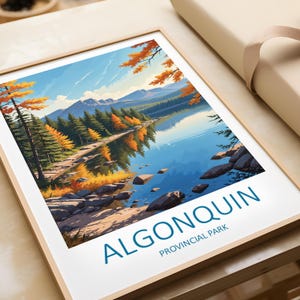 Algonquin Park Travel Poster: Vintage Canada Wall Art