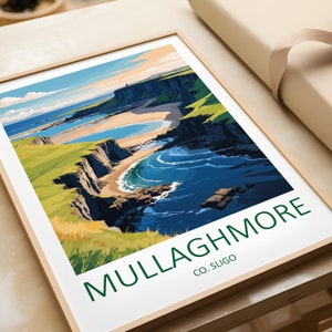 Mullaghmore Travel Print - Wall Art Sligo Ireland Art Lovers Home Decor Mullaghmore Poster Ireland Wall Art Hanging Ireland Gifts Wedding