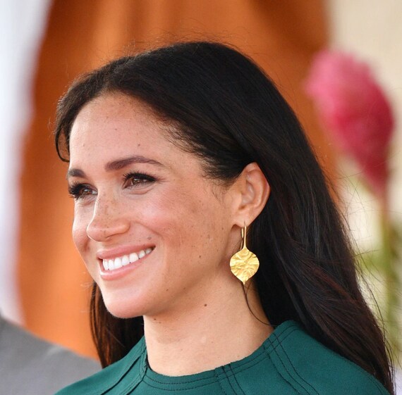 Gold Leaf Earrings, 10k Gold, Handcrafted by Theresa Mink