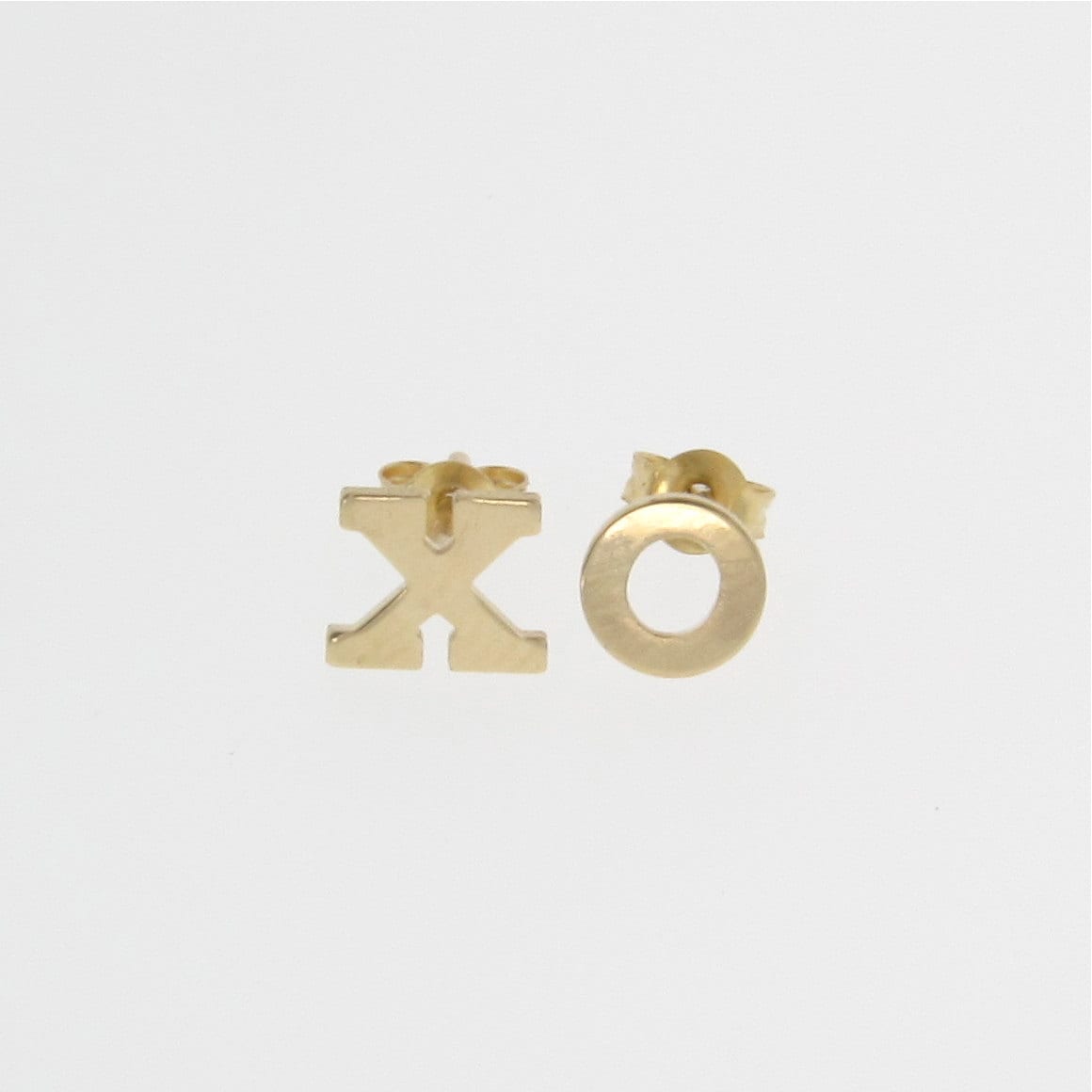 Initial Stud Earrings Tiny Letter Stud Earrings 14k Gold - Etsy