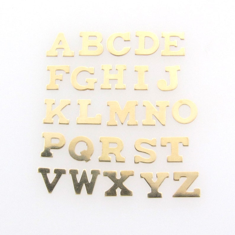 Personalized Initial Monogram Necklace 14K Gold YOUR INITIAL Handmade Custom Block Initial Letter Necklace Initial Necklace Solid Gold