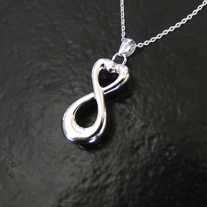 Infinity Container For Ashes Sterling Silver Cremation Jewelry Ashes Necklace