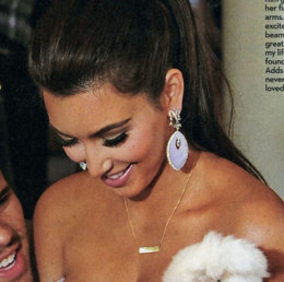 kim kardashian name necklace