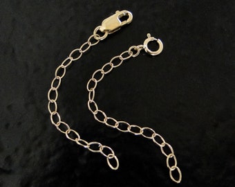 RESERVED For Denise Full Extender - 14k Yellow, Rose, or White Gold, Large Links - Clasp On Any Link - Choose Lobster Clasp OR Spring Clasp